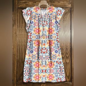 Carlson Chic Graphic Print Dress